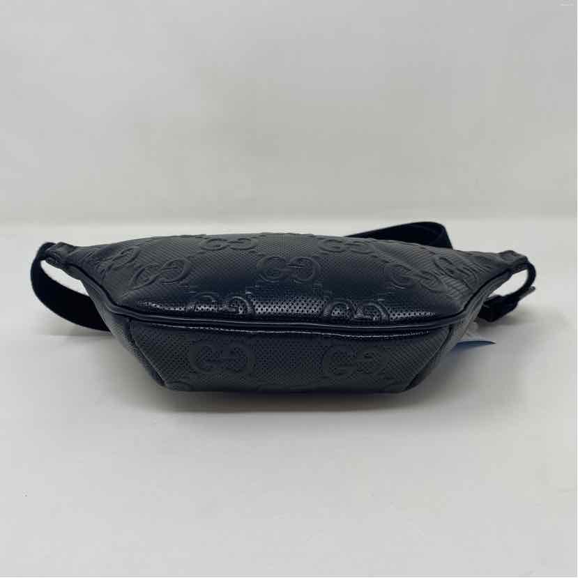 Pre-Owned Gucci Black Leather Designer Handbag