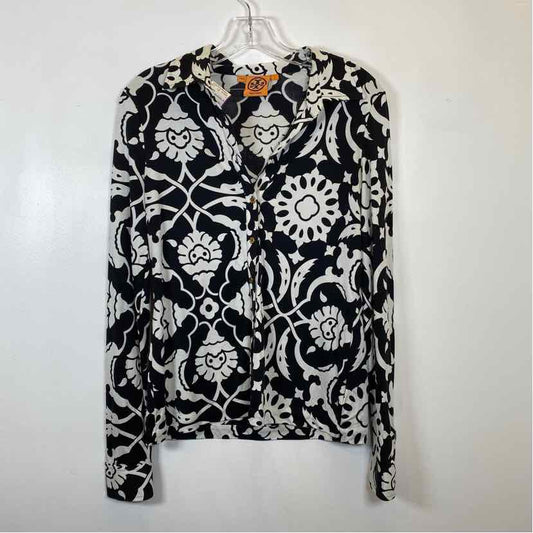 DAMAGE Pre-Owned Size S Tory Burch Black/White Top