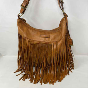 Pre-Owned FRYE Cognac Leather Handbag