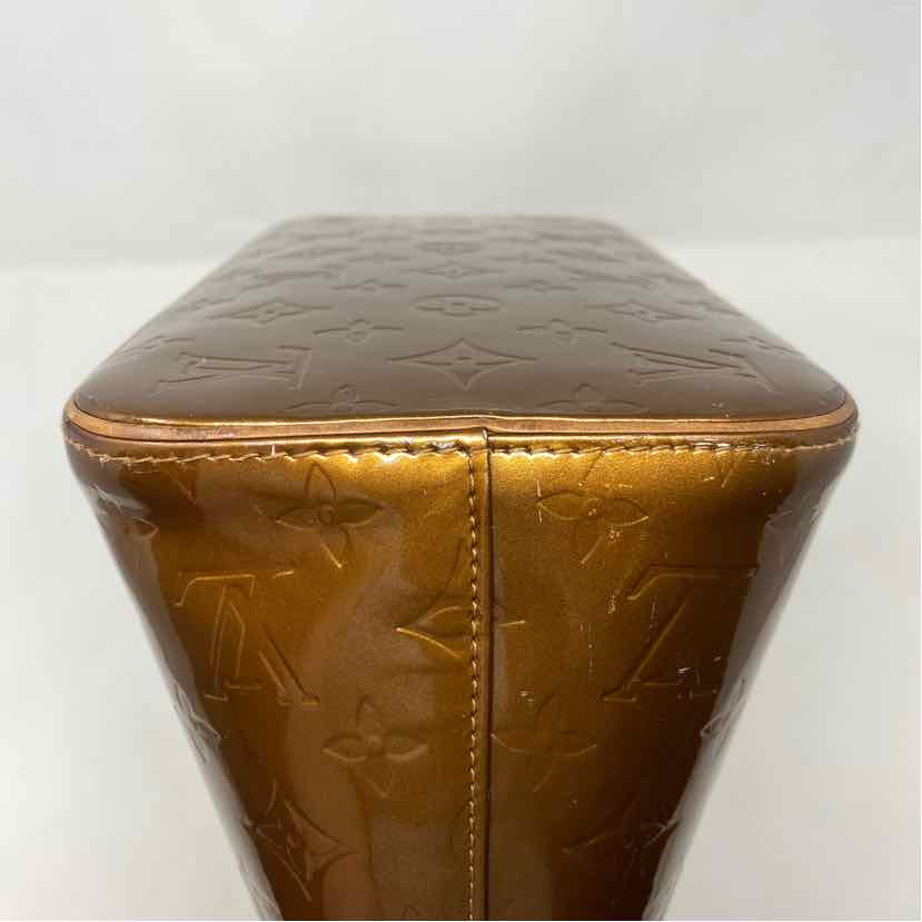 Pre-Owned Louis Vuitton Bronze Patent Designer Handbag