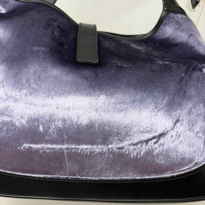 Pre-Owned Gucci Purple Velvet Designer Handbag