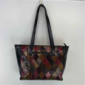 Pre-Owned Patricia Nash Snake Print Leather Handbag