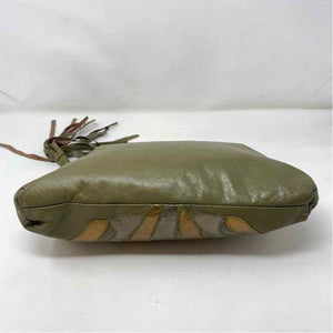 Pre-Owned Vintage Olive Leather Handbag