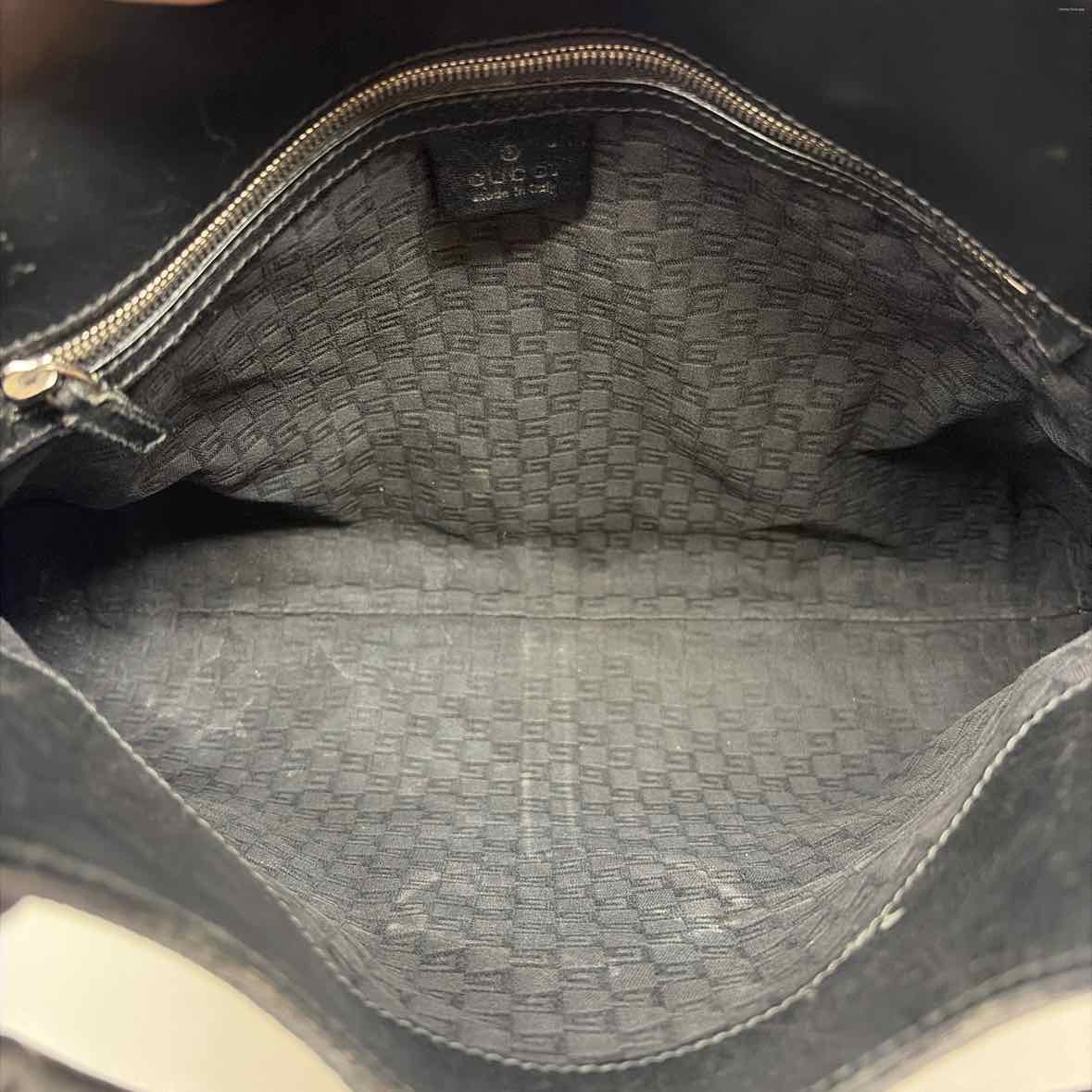 Pre-Owned Gucci Black Fabric Designer Handbag