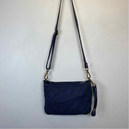 Pre-Owned Boutique Blue Leather Handbag
