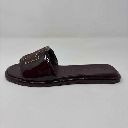 Pre-Owned Shoe Size 7 Tory Burch Burgundy Slide