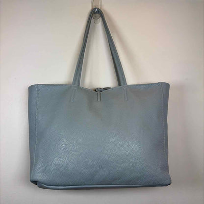 Pre-Owned Made in Italy Light Blue Leather Handbag