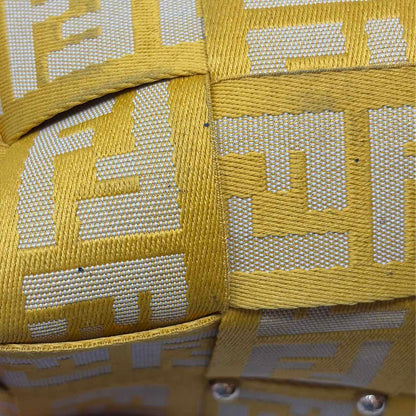 Pre-Owned Fendi Yellow Canvas Designer Handbag