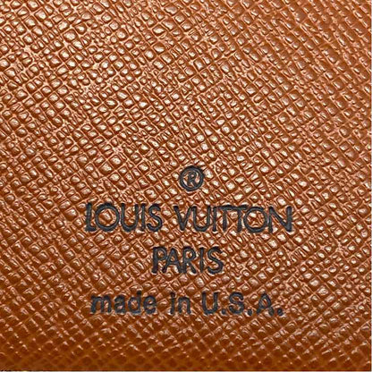 Pre-Owned Louis Vuitton Brown Coated Canvas Designer Wallet