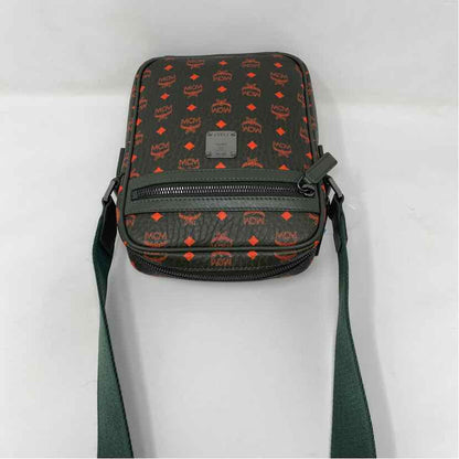 Pre-Owned MCM Olive Leather Designer Handbag