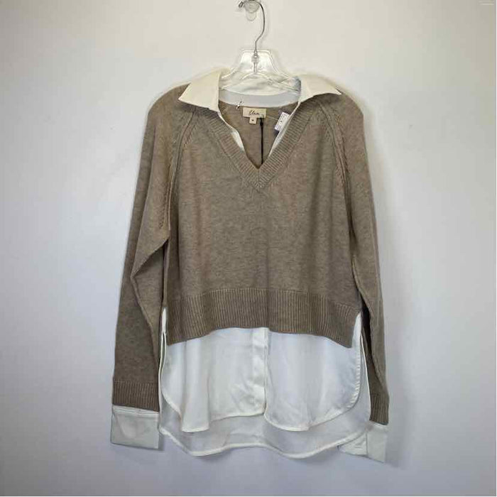 Pre-Owned Size M Elan Taupe Sweater