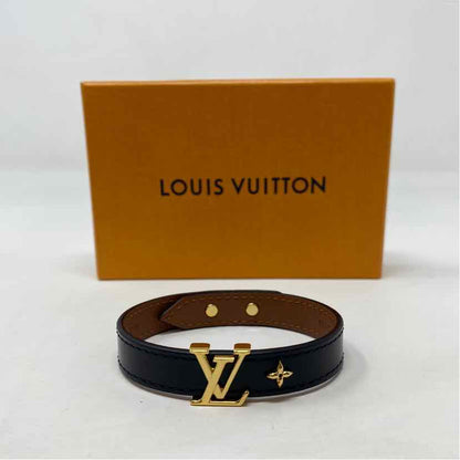 Pre-Owned Louis Vuitton Black Leather Designer Jewelry
