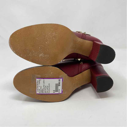 Pre-Owned Valentino Red Leather Shoe Size 5.5 Designer Shoes