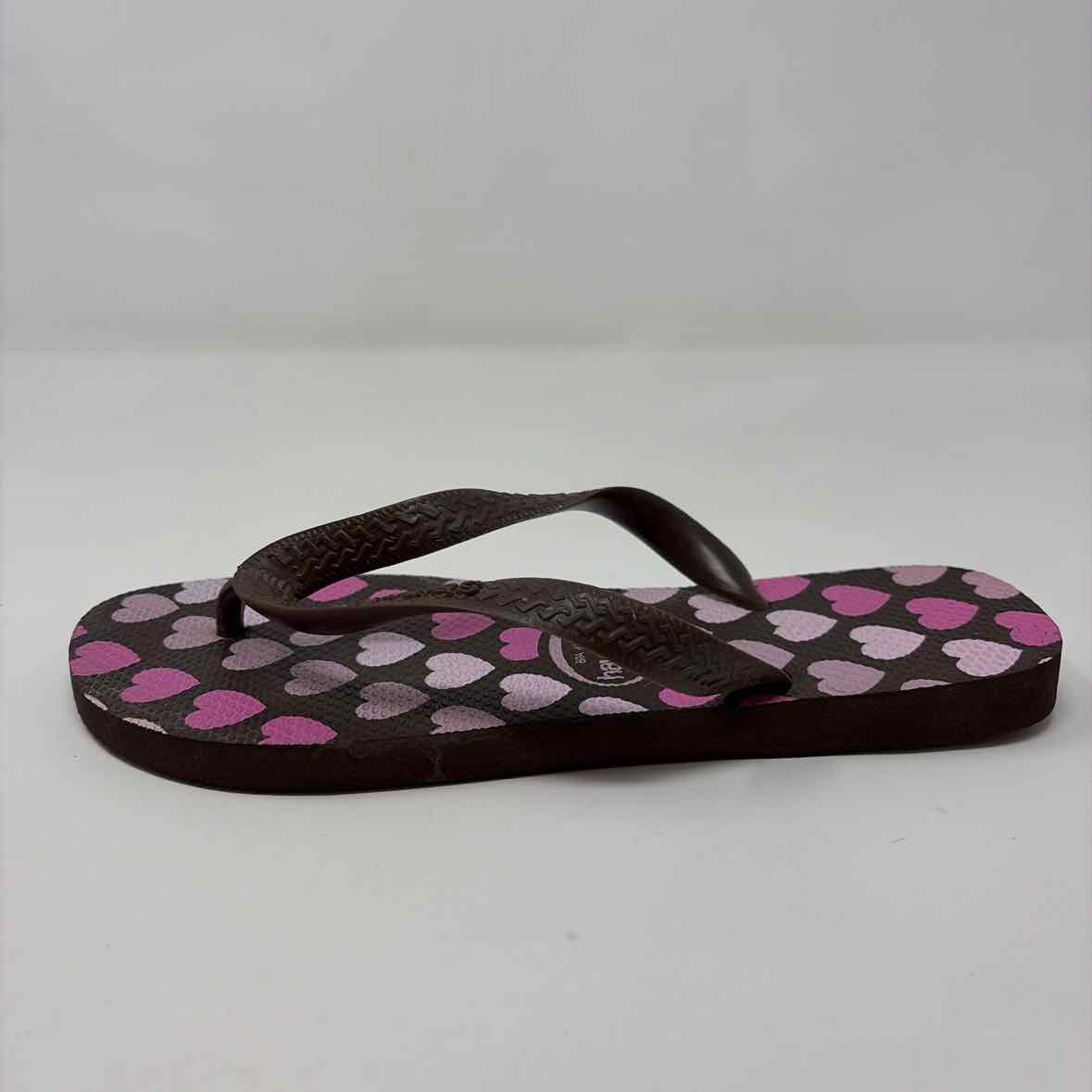 Pre-Owned Shoe Size 9 Havaiana Brown/Pink' Flip Flops