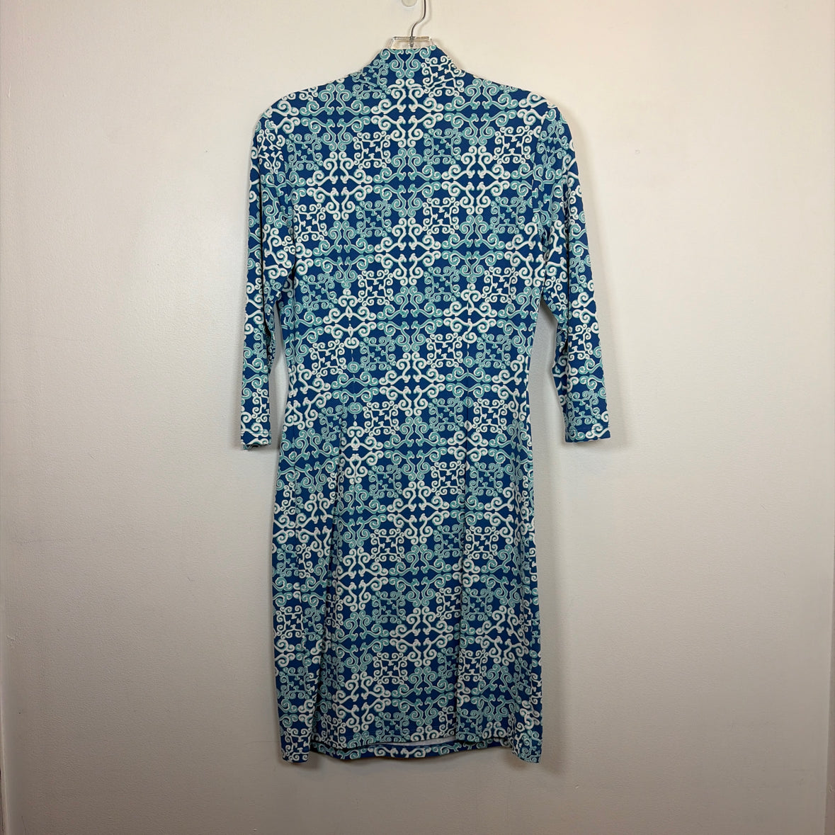 Pre-Owned Size XS J McLaughlin Teal Multi Casual Dress