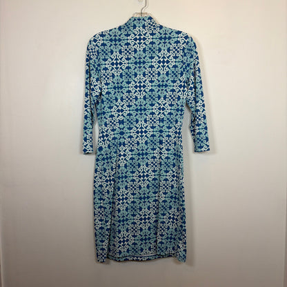 Pre-Owned Size XS J McLaughlin Teal Multi Casual Dress