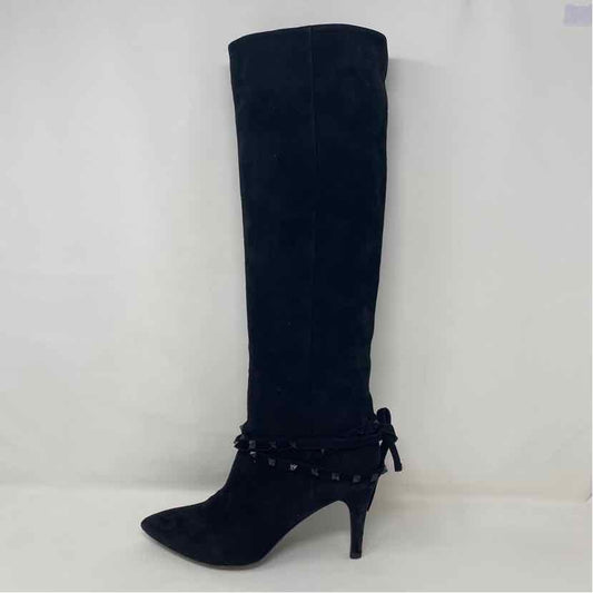 Pre-Owned Valentino Black Suede Shoe Size 8.5 Designer Shoes