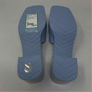 Pre-Owned Gucci Lt Blue Plastic Shoe Size 9.5 Designer Shoes