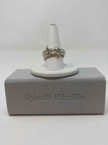 Pre-Owned Spinielli Kilcollin Silver/Gold Sterling Designer Jewelry