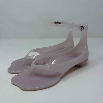 Pre-Owned Chloe Lavender Plastic Shoe Size 9.5 Designer Shoes