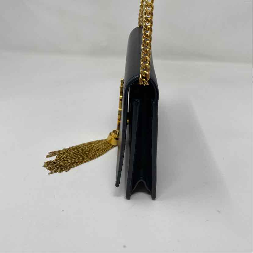 Pre-Owned Saint Laurent Black Leather Designer Handbag