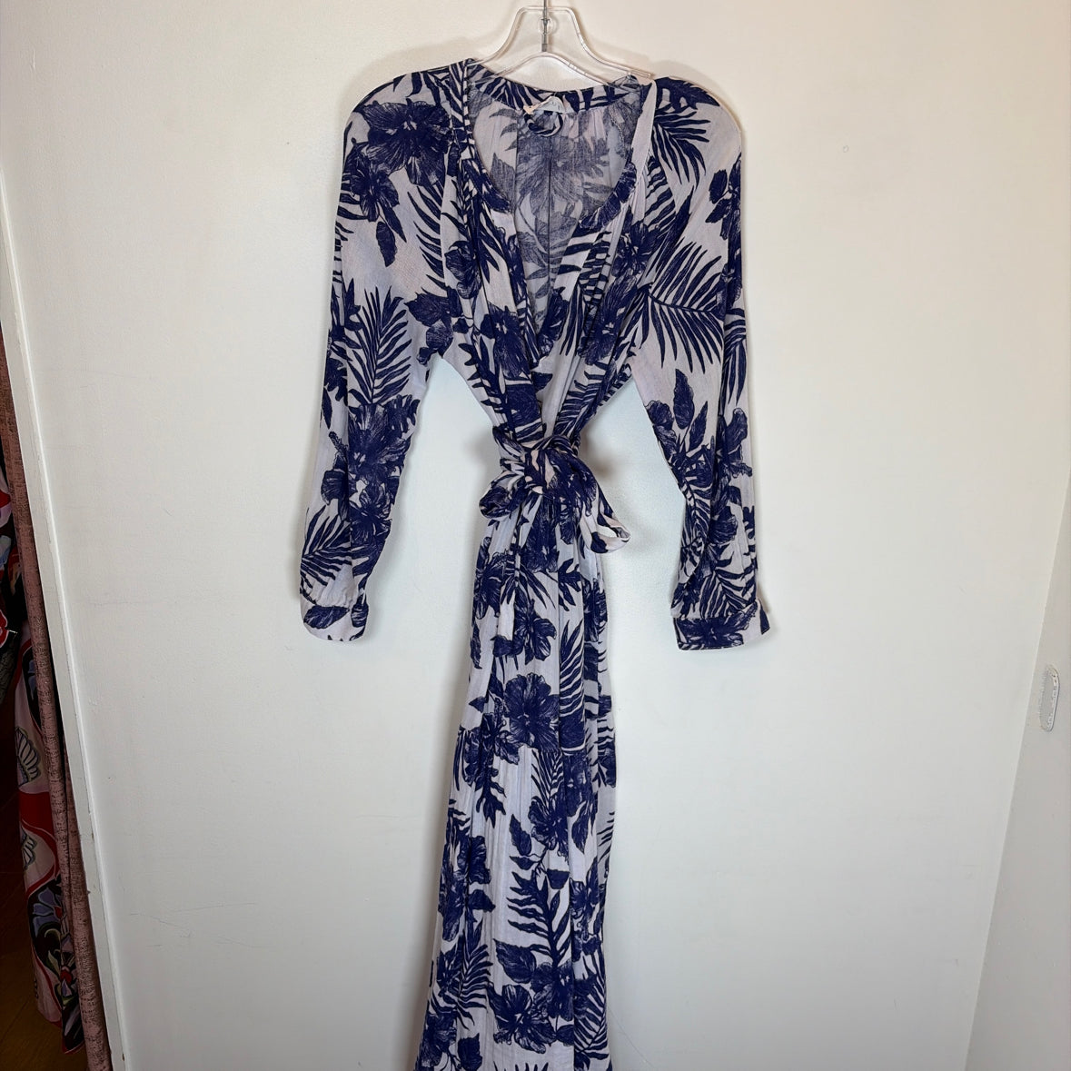 Pre-Owned Size L Felicite Purple Multi Casual Dress