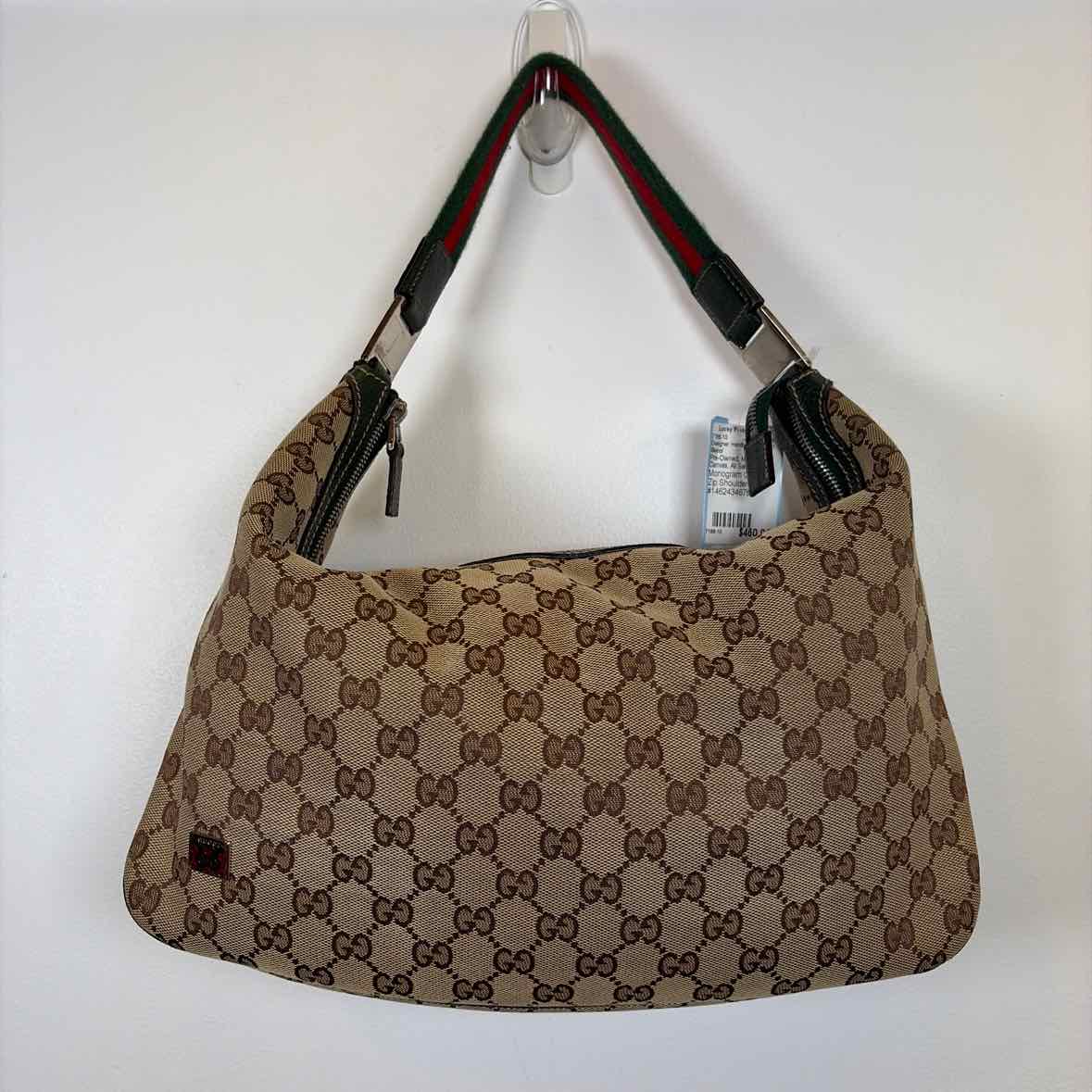 Pre-Owned Gucci Monogram Canvas Designer Handbag