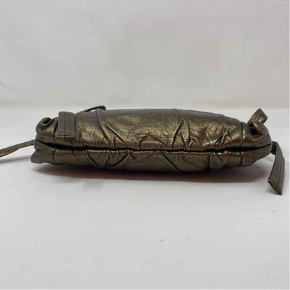 Pre-Owned Gucci Gunmetal Leather Designer Handbag