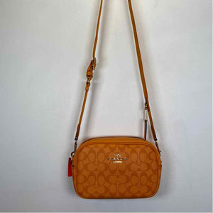 Pre-Owned Coach Orange Multi Coated Canvas Handbag