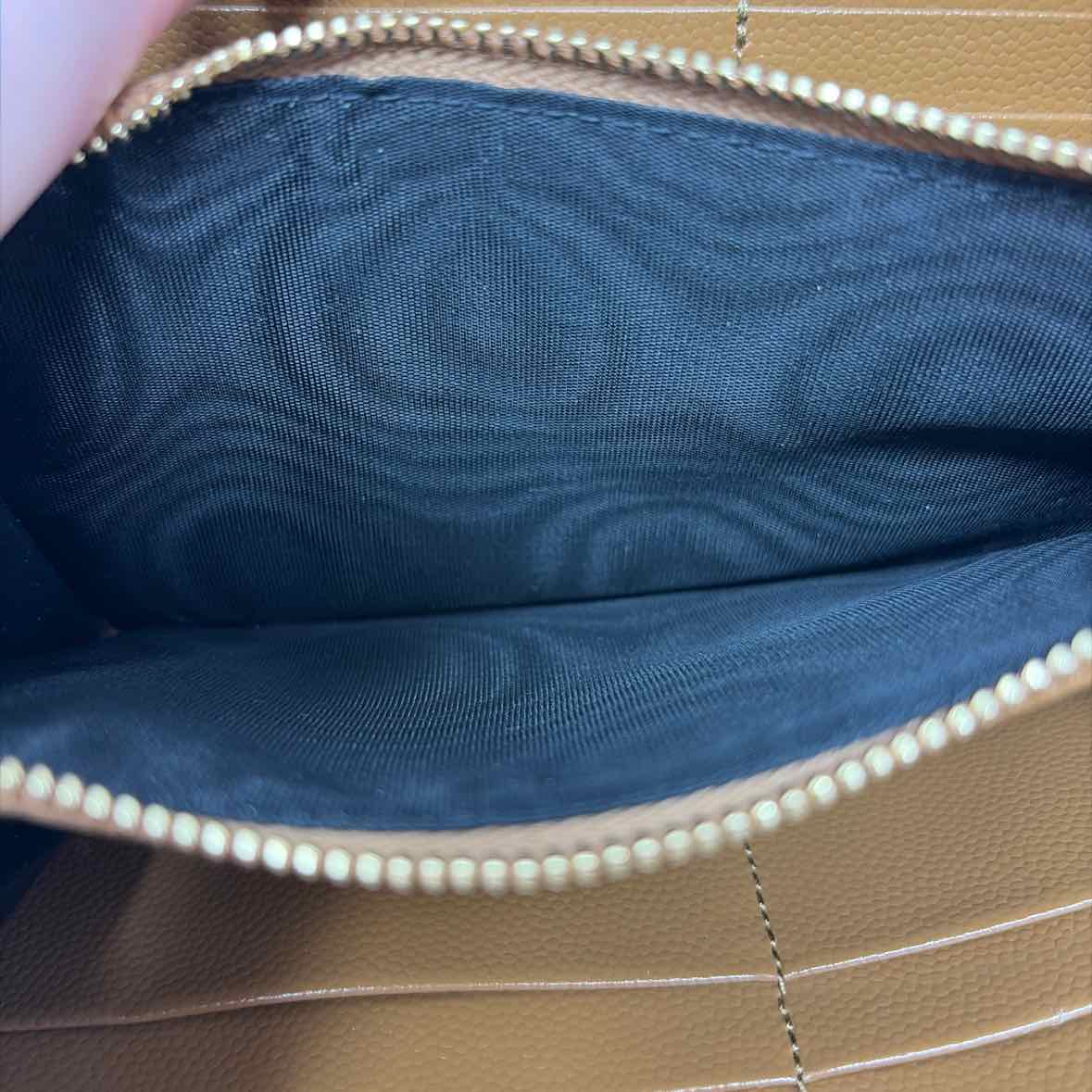 Pre-Owned Saint Laurent Cognac Leather Designer Wallet