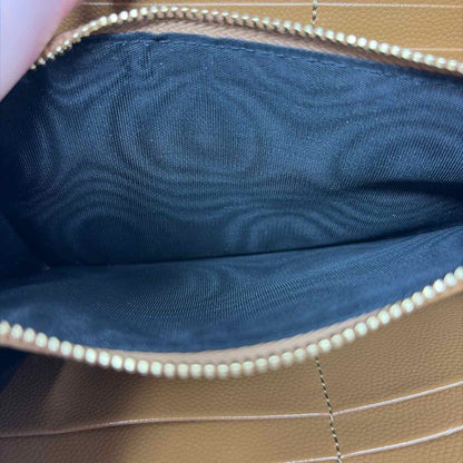 Pre-Owned Saint Laurent Cognac Leather Designer Wallet