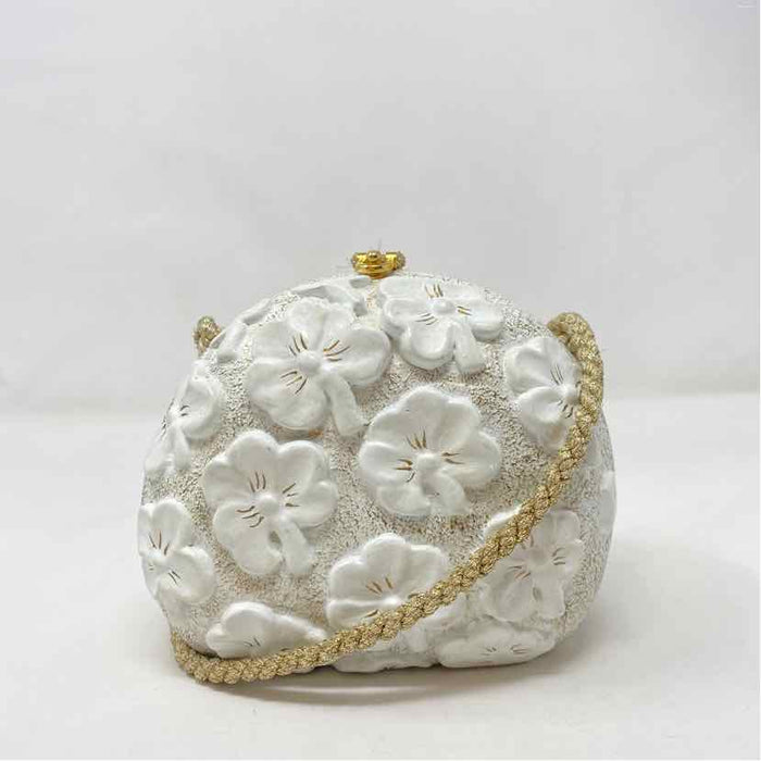 Pre-Owned Timmy Woods White Wood Handbag