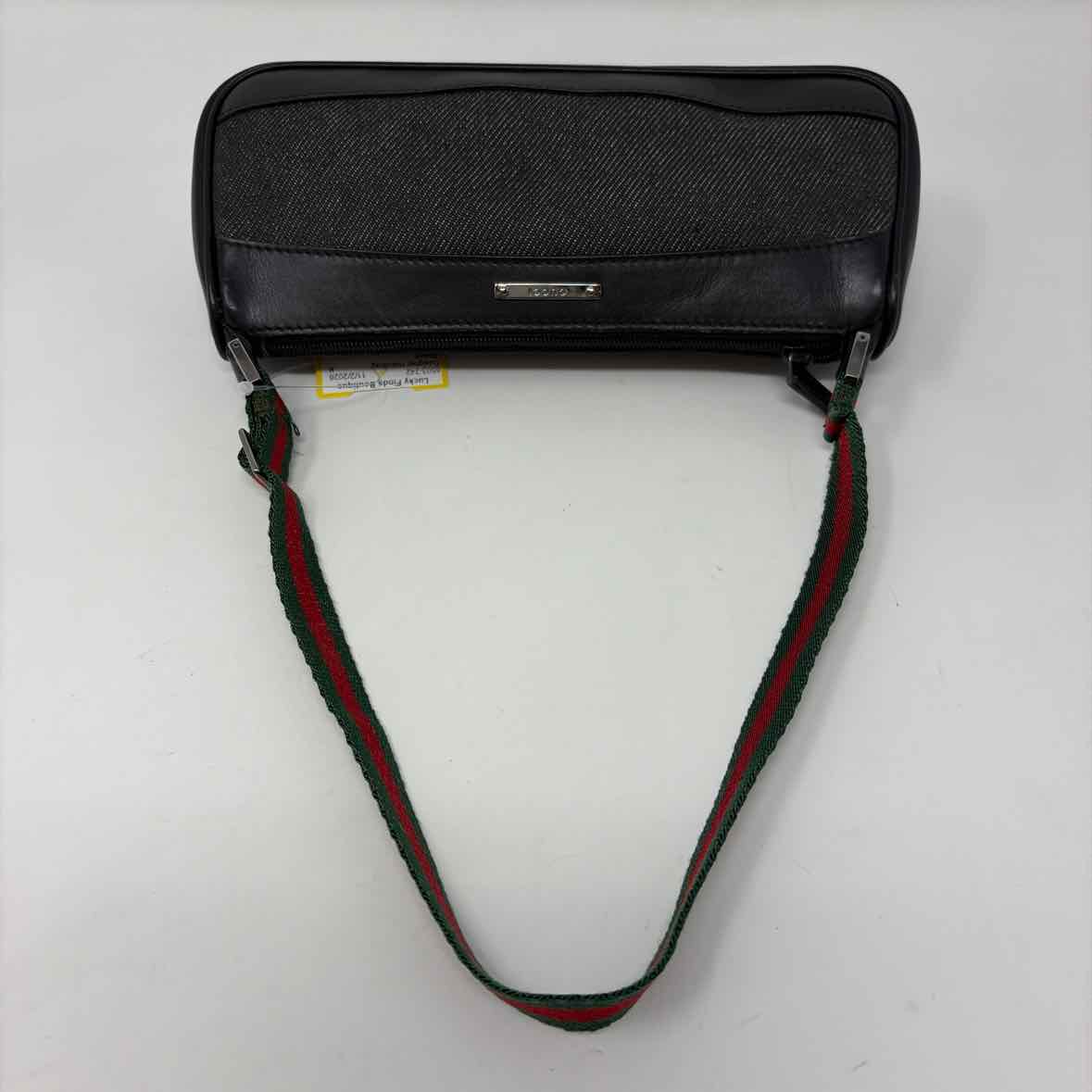 Pre-Owned Gucci Black Denim Designer Handbag