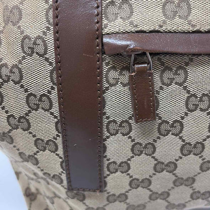 Pre-Owned Gucci Brown Fabric Designer Handbag