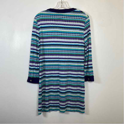 Pre-Owned Size M Tory Burch Purple/Blue Casual Dress