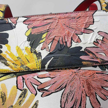 Pre-Owned Christian Louboutin Floral Canvas Designer Handbag