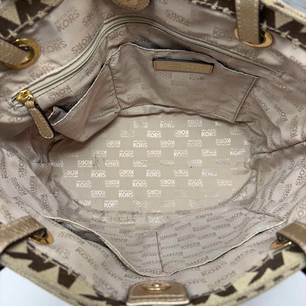 Pre-Owned Michael Kors Brown Fabric Handbag