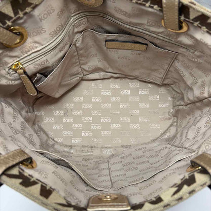 Pre-Owned Michael Kors Brown Fabric Handbag