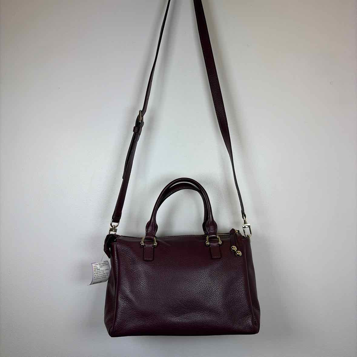 Pre-Owned Kate Spade Plum Leather Handbag