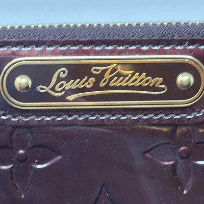 Pre-Owned Louis Vuitton Burgundy Patent Designer Wallet