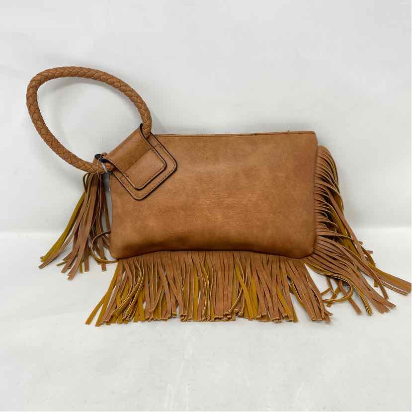 Pre-Owned Calin Collection Cognac faux leather Wristlet