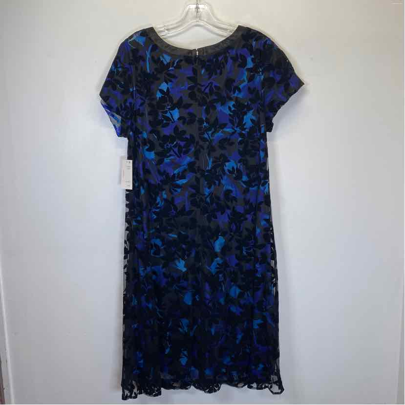 Pre-Owned Size 14/L SLNY Black Multi Casual Dress