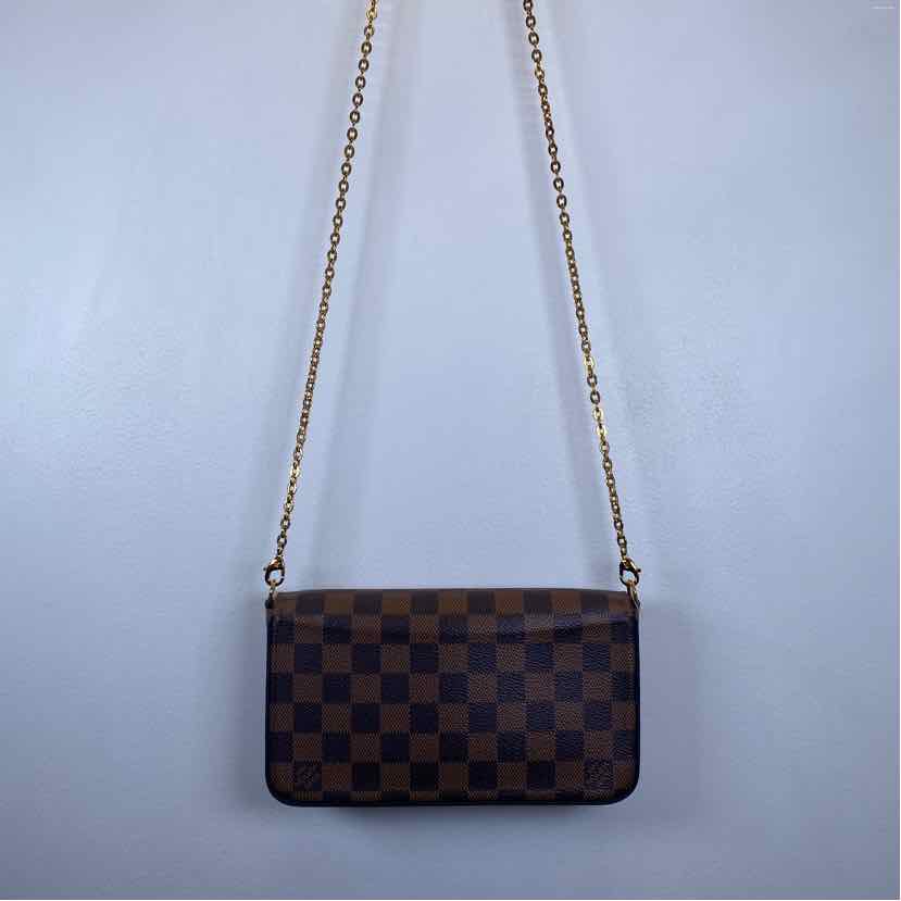 Pre-Owned Louis Vuitton Damier Eben Canvas Designer Handbag