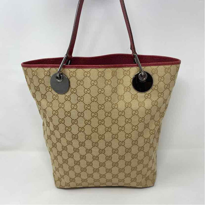 Pre-Owned Gucci Monogram Canvas Designer Handbag