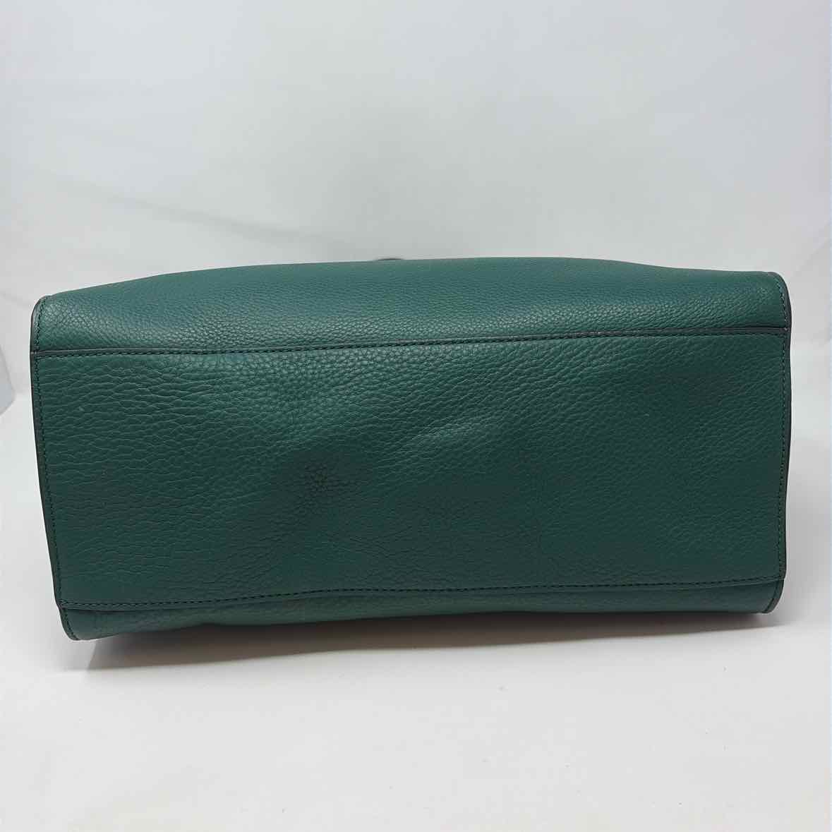 Pre-Owned Tory Burch Green Leather Handbag