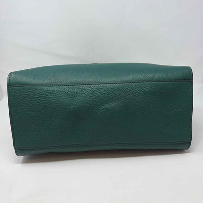 Pre-Owned Tory Burch Green Leather Handbag