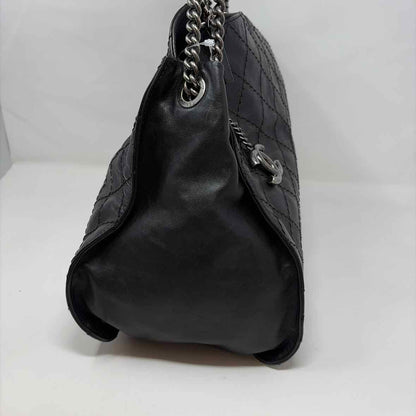 Pre-Owned Chanel Black Leather Designer Handbag