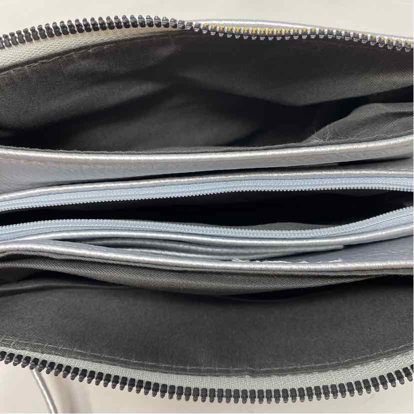 Boutique Silver faux leather Handbag