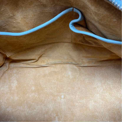 Pre-Owned MCM Turquoise Leather Designer Handbag