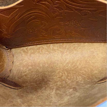 Pre-Owned Boutique Brown Leather Handbag